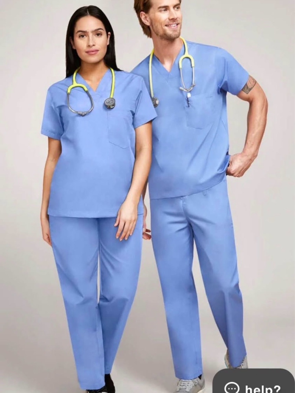 Scrub Set - Light Blue | Unisex Small